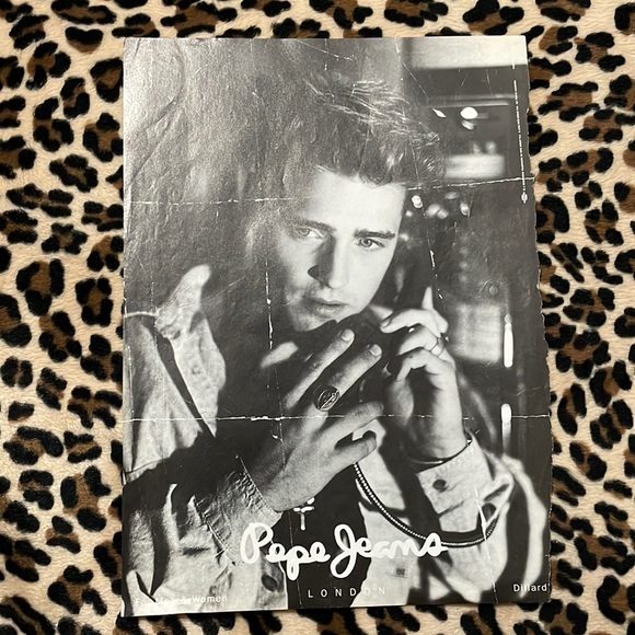1993 JASON PRIESTLY Pepe Jeans 90s Magazine Paper Print Ad Beverly Hills 90210 - Picture 1 of 11
